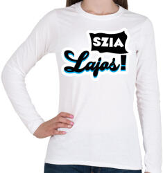 printfashion Szia Lajos! - Női hosszú ujjú póló - Fehér (5376118)