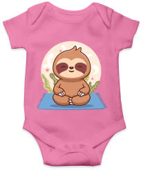 printfashion Lajhár jóga - Baba Body - Rózsaszín (14518078)