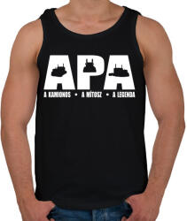 printfashion Kamionos apa - Férfi atléta - Fekete (1241152)