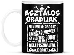 printfashion Asztalos óradíjak - Bögre - Fekete (1841239)