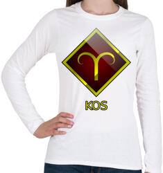 printfashion Kos - Női hosszú ujjú póló - Fehér (5348938)