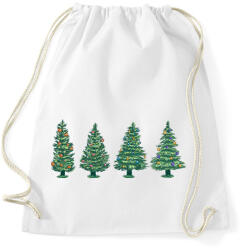 printfashion Karácsonyfák - Sportzsák, Tornazsák - Fehér (10152414)