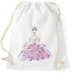 printfashion Hölgy - Sportzsák, Tornazsák - Fehér (440153)