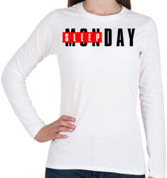 printfashion SLEEPDAY - Női hosszú ujjú póló - Fehér (3560469)