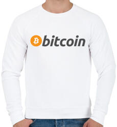 printfashion bitcoin logo - Férfi pulóver - Fehér (4736011)