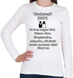 printfashion társkereső 2021 - Női hosszú ujjú póló - Fehér (4573256)