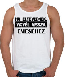 printfashion Eltévedt pároknak - Ha eltévednék - Férfi atléta - Fehér (6995315)