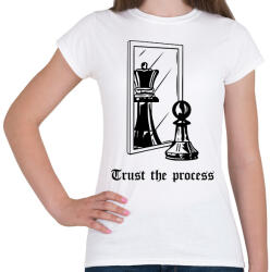 printfashion Trust the process - Női póló - Fehér (15882512)