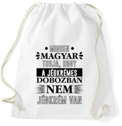 printfashion Minden magyar tudja - Sportzsák, Tornazsák - Fehér (7414872)