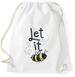 printfashion Méhecske - Let it bee - Sportzsák, Tornazsák - Fehér (4374020)