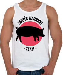 printfashion Sertés Warrior Team - Férfi atléta - Fehér (11393607)