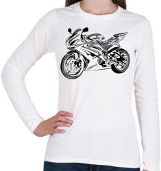 printfashion yamaha r62 - Női hosszú ujjú póló - Fehér (2928367)