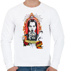 printfashion Wednesday art 3 - Férfi pulóver - Fehér (11599677)
