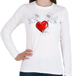 printfashion Szerelem - Női hosszú ujjú póló - Fehér (5170063)