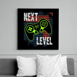 printfashion gamer - Vászonkép - Fekete (13708738)