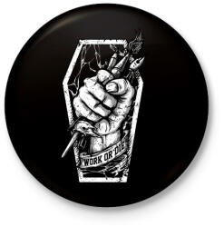 printfashion Meló halálig - Kitűző, hűtőmágnes - Fekete (3090694)