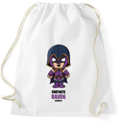 printfashion Raven - Fortnite Season 6 - Sportzsák, Tornazsák - Fehér (5357750)