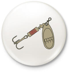 printfashion villantó - Kitűző, hűtőmágnes - Fehér (4270236)