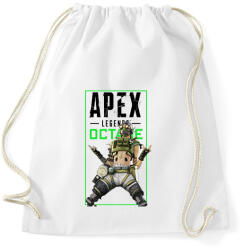 printfashion Apex Legends Octane - Sportzsák, Tornazsák - Fehér (2573304)