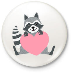 printfashion Mosómaci - Kitűző, hűtőmágnes - Fehér (15572721)