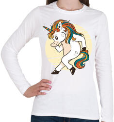 printfashion Unikornis - Női hosszú ujjú póló - Fehér (13615509)