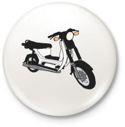 printfashion Simson sr50 - Kitűző, hűtőmágnes - Fehér (5100769)