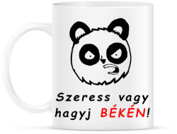 printfashion szeress vagy hagyj békén - Bögre - Fehér (1726337)