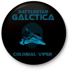 printfashion BATTLESTARGALACTICA-VIPER - Kitűző, hűtőmágnes - Fekete (3103713)