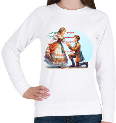printfashion Lánykérés - Női pulóver - Fehér (15535990)