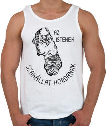 printfashion Az istenek szakállat hordanak - Férfi atléta - Fehér (6838260)