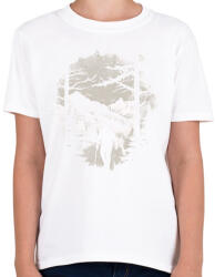 printfashion Túrázó a hegyekben - Gyerek póló - Fehér (16067045)