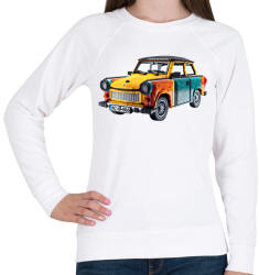 printfashion LEGO Trabant - Retro autó - Női pulóver - Fehér (15533408)