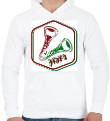 printfashion szurkolói sörbontó - Férfi kapucnis pulóver - Fehér (13284090)