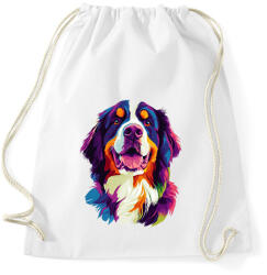 printfashion Berni Pásztorkutya Portré - Sportzsák, Tornazsák - Fehér (16701542)