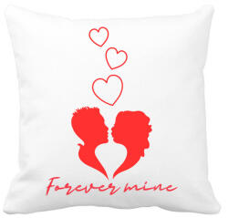 printfashion Forever mine - Párnahuzat, Díszpárnahuzat - Fehér (13961732)