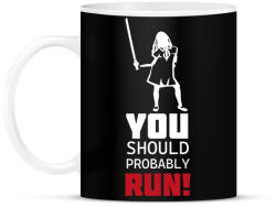 printfashion Run! - M3gan - Bögre - Fekete (13161669)