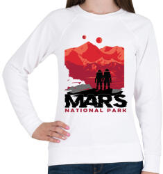 printfashion Mars nemzeti park - national park - Női pulóver - Fehér (5620570)