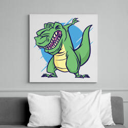 printfashion T-rex dab - Vászonkép - Fehér (13068986)