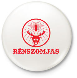 printfashion Rénszomjas - Kitűző, hűtőmágnes - Fehér (12570739)