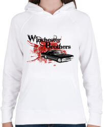 printfashion Supernatural - Odaát - Női kapucnis pulóver - Fehér (13653991)