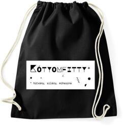 printfashion Kótyomfitty - Sportzsák, Tornazsák - Fekete (6397789)