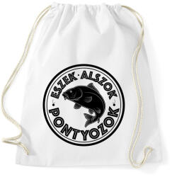 printfashion EszekAlszokPontyozok-01 - Sportzsák, Tornazsák - Fehér (5252897)