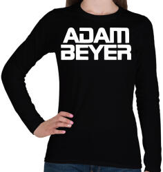 printfashion Adam Beyer white - Női hosszú ujjú póló - Fekete (14811607)