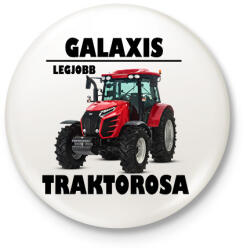 printfashion Galaxis legjobb traktoros - Kitűző, hűtőmágnes - Fehér (5780484)