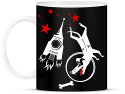 printfashion lajka kutya - Bögre - Fekete (793938)