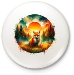 printfashion Cuki erdei róka - Kitűző, hűtőmágnes - Fehér (15378930)