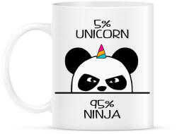 printfashion Egyszarvú ninja - Bögre - Fehér (1213847)