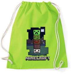 printfashion Minecraft - Sportzsák, Tornazsák - Limezöld (494357)