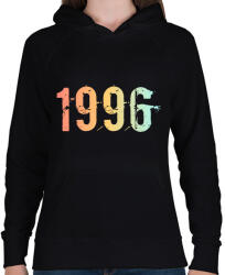 printfashion 1996 - Női kapucnis pulóver - Fekete (11833333)