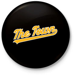 printfashion The town - Kitűző, hűtőmágnes - Fekete (5185724)